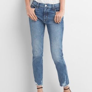 Brand new GAP high rise blue distressed denim